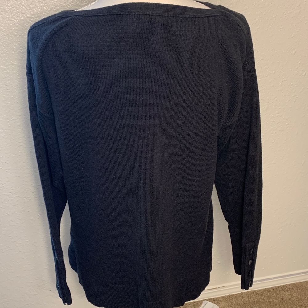 J. Jill size medium, Elegant Black Knit boat neck sweater - Picture 7 of 10